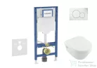 Geberit Duofix falra szerelhető WC szett, Villeroy & Boch Architectura WC CeramicPlus bevonattal és softclose ülőkével, Sigma 01 alpesi fehér nyomólappal SANI11CK3100