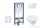 Geberit Duofix falra szerelhető WC szett, Villeroy & Boch Architectura WC CeramicPlus bevonattal és softclose ülőkével, Sigma 01 alpesi fehér nyomólappal SANI11CK3100