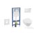 Geberit Duofix falra szerelhető WC szett, Villeroy & Boch Architectura WC CeramicPlus bevonattal és softclose ülőkével, Sigma 01 alpesi fehér nyomólappal SANI11CK3100