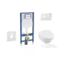 Geberit Duofix falra szerelhető WC szett, Villeroy & Boch Architectura WC CeramicPlus bevonattal és softclose ülőkével, Sigma 01 alpesi fehér nyomólappal SANI11CK3100