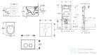 Geberit Duofix falra szerelhető WC szett, Villeroy & Boch Architectura WC CeramicPlus bevonattal és softclose ülőkével, Sigma 20 fehér/króm nyomólappal SANI11CK3103