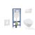 Geberit Duofix falra szerelhető WC szett, Villeroy & Boch Architectura WC CeramicPlus bevonattal és softclose ülőkével, Sigma 30 fehér/króm nyomólappal SANI11CK3104