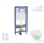 Geberit Duofix falra szerelhető WC szett, Villeroy & Boch Omnia Architectura Directflush CeramicPlus WC soft close ülőkével, Geberit Sigma 30 fehér/króm nyomólappal SANI11CK3105