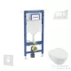 Geberit Duofix falra szerelhető WC szett, Villeroy & Boch Omnia Architectura Directflush CeramicPlus WC soft close ülőkével, Geberit Sigma 30 fehér/króm nyomólappal SANI11CK3105