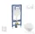 Geberit Duofix falra szerelhető WC szett, Villeroy & Boch Omnia Architectura Directflush CeramicPlus WC soft close ülőkével, Geberit Sigma 20 fehér/króm nyomólappal SANI11CK3106