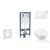 Geberit Duofix falra szerelhető WC szett, Villeroy & Boch Subway 2.0 CeramicPlus WC soft close ülőkével, Geberit Sigma 01 alpesi fehér nyomólappal SANI11CK3108
