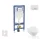 Geberit Duofix falra szerelhető WC szett, Villeroy & Boch Omnia Architectura Directflush CeramicPlus WC soft close ülőkével, Geberit Sigma 50 alpesi fehér/króm nyomólappal SANI11CK3110