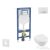 Geberit Duofix falra szerelhető WC szett, Villeroy & Boch Omnia Architectura Directflush CeramicPlus WC soft close ülőkével, Geberit Sigma 50 alpesi fehér/króm nyomólappal SANI11CK3110