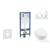 Geberit Duofix falra szerelhető WC szett, Villeroy & Boch Subway 2.0 CeramicPlus WC soft close ülőkével, Geberit Sigma 20 fehér/fényes króm nyomólappal SANI11CK3111