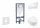 Geberit Duofix falra szerelhető WC szett, Villeroy & Boch Subway 2.0 CeramicPlus WC soft close ülőkével, Geberit Sigma 30 fehér/fényes króm nyomólappal SANI11CK3112