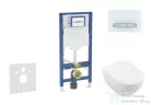 Geberit Duofix falra szerelhető WC szett, Villeroy & Boch Subway 2.0 CeramicPlus WC soft close ülőkével, Geberit Sigma 50 alpesi fehér/króm nyomólappal SANI11CK3115
