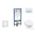 Geberit Duofix falra szerelhető WC szett, Villeroy & Boch Subway 2.0 CeramicPlus WC soft close ülőkével, Geberit Sigma 50 alpesi fehér/króm nyomólappal SANI11CK3115
