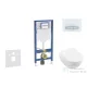 Geberit Duofix falra szerelhető WC szett, Villeroy & Boch Subway 2.0 CeramicPlus WC soft close ülőkével, Geberit Sigma 50 alpesi fehér/króm nyomólappal SANI11CK3115