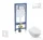 Geberit Duofix falra szerelhető WC szett, Villeroy & Boch Subway 2.0 CeramicPlus WC soft close ülőkével, Geberit Sigma 30  fehér/fényes króm nyomólappal SANI11CK3116