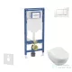 Geberit Duofix falra szerelhető WC szett, Villeroy & Boch Subway 2.0 CeramicPlus WC soft close ülőkével, Geberit Sigma 30  fehér/fényes króm nyomólappal SANI11CK3116