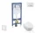 Geberit Duofix falra szerelhető WC szett, Villeroy & Boch Subway 2.0 CeramicPlus WC soft close ülőkével, Geberit Sigma 50 alpesi fehér/króm nyomólappal SANI11CK3117