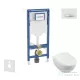 Geberit Duofix falra szerelhető WC szett, Villeroy & Boch Subway 2.0 CeramicPlus WC soft close ülőkével, Geberit Sigma 50 alpesi fehér/króm nyomólappal SANI11CK3117