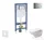 Geberit Duofix falra szerelhető WC szett, Duravit D-Code rimless WC soft close ülőkével, Geberit Sigma 01 fényes króm nyomólappal SANI11CP1100