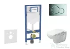 Geberit Duofix falra szerelhető WC szett, Duravit D-Code rimless WC és soft close ülőke, Geberit Sigma 01 fényes króm nyomólappal SANI11CP1101