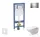 Geberit Duofix falra szerelhető WC szett, Duravit D-Code rimless WC soft close ülőkével, Geberit Sigma 30 fényes/matt króm nyomólappal SANI11CP1102