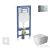Geberit Duofix falra szerelhető WC szett, Duravit Me By Starck WC soft close ülőkével, Geberit Sigma 01 fényes króm nyomólappal SANI11CP1103