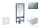 Geberit Duofix falra szerelhető WC szett, Duravit D-Code rimless WC soft close ülőkével, Geberit Sigma 01 matt króm nyomólappal SANI11CP2102