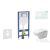 Geberit Duofix falra szerelhető WC szett, Duravit D-Code rimless WC soft close ülőkével, Geberit Sigma 01 alpesi fehér nyomólappal SANI11CP3100