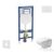 Geberit Duofix falra szerelhető WC szett, Duravit D-Code rimless WC soft close ülőkével, Geberit Sigma 01 alpesi fehér nyomólappal SANI11CP3101