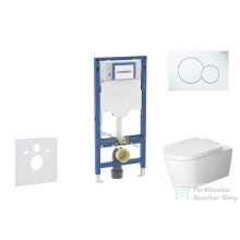   Geberit Duofix falra szerelhető WC szett, Duravit ME by Starck WC soft close ülőkével, Geberit Sigma 01 alpesi fehér nyomólappal SANI11CP3108