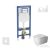 Geberit Duofix falra szerelhető WC szett, Duravit Me By Starck WC soft close ülőkével, Geberit Sigma 20 fehér/króm nyomólappal SANI11CP3110