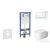 Geberit Duofix falra szerelhető WC szett, Duravit ME by Starck WC soft close ülőkével, Geberit Sigma 30 fehér/króm nyomólappal SANI11CP3112