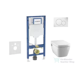   Geberit Duofix falra szerelhető WC szett, Tece Teceone bidés WC soft close ülőkével, Sigma 01 alpesi fehér nyomólappal SANI11CT3100