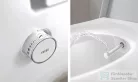 Geberit Duofix falra szerelhető WC szett, Tece Teceone bidés WC soft close ülőkével, Sigma 30 fehér/króm nyomólappal SANI11CT3105