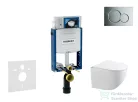 Geberit Kombifix falra szerelhető WC szett, Kielle Gaia kompakt WC soft close ülőkével, Geberit Sigma 01 fényes króm nyomólappal SANI15CA1118