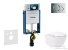 Geberit Kombifix falra szerelhető WC szett, Kielle Oudee Vortex WC soft close ülőkével, Geberit Sigma 01 fényes króm nyomólappal SANI15CA1134