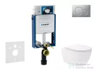 Geberit Kombifix falra szerelhető WC szett, Kielle Oudee Vortex WC soft close ülőkével, Geberit Sigma 01 matt króm nyomólappal SANI15CA1137