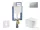 Geberit Kombifix falra szerelhető WC szett, Kielle NEFIA Vortex rimless+ WC softclose ülőkével, Geberit Sigma 01 matt króm nyomólappal, fehér SANI15CA2104