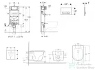 Geberit Kombifix falra szerelhető WC szett, Kielle NEFIA Vortex rimless+ WC softclose ülőkével, Geberit Sigma 50 alpesi fehér/króm nyomólappal, fehér SANI15CA3150