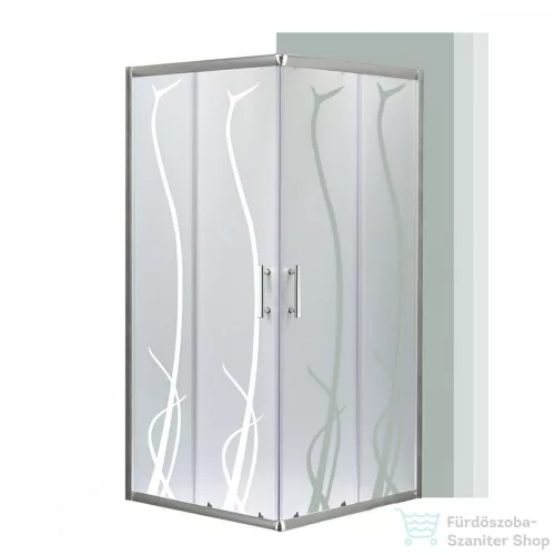 Leziter Spirit BAMBOO 80x80 szögletes zuhanykabin, zuhanytálca nélkül SB80A
