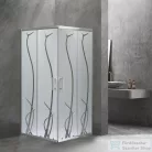 Leziter Spirit BAMBOO 80x80 szögletes zuhanykabin, zuhanytálca nélkül SB80A