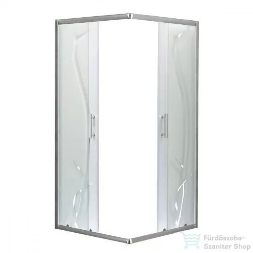 Leziter Spirit BAMBOO 80x80 szögletes zuhanykabin, zuhanytálca nélkül SB80A