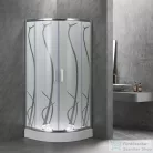 Leziter Spirit BAMBOO 80x80x194 cm íves zuhanykabin, erősített akril zuhanytálcával SB80S_AKI80ZT