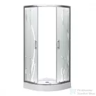 Leziter Spirit BAMBOO 80x80x194 cm íves zuhanykabin, erősített akril zuhanytálcával SB80S_AKI80ZT