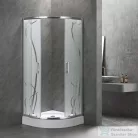 Leziter Spirit BAMBOO 80x80x194 cm íves zuhanykabin, erősített akril zuhanytálcával SB80S_AKI80ZT