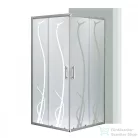 Leziter Spirit BAMBOO 90x90 szögletes zuhanykabin, zuhanytálca nélkül SB90A
