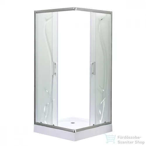 Leziter Spirit BAMBOO 90x90 szögletes zuhanykabin, erősített akril zuhanytálcával SB90A_AKSZ90ZT