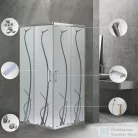 Leziter Spirit BAMBOO 90x90 szögletes zuhanykabin, zuhanytálca nélkül SB90A