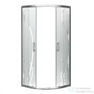 Leziter Spirit BAMBOO 90x90x180cm-es íves zuhanykabin, zuhanytálca nélkül SB90S