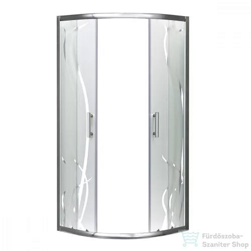 Leziter Spirit BAMBOO 90x90x180cm-es íves zuhanykabin, zuhanytálca nélkül SB90S