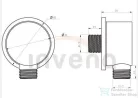 Invena 1/2" gégecső csatlakozó,kóm SC-B1-010-H